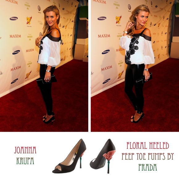 Prada Rose Flower Stem Carved Heel Stiletto v-day - Picture 8 of 8